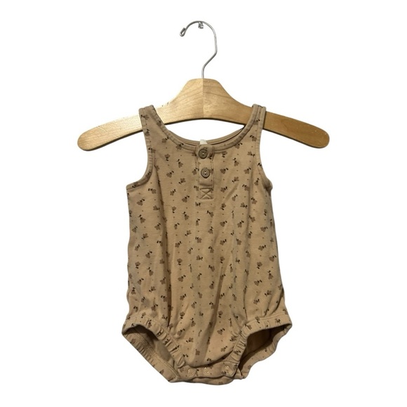 Quincy Mae Bubble Romper Tulip Print Size 12-18 Months Organic Cotton - Picture 2 of 7